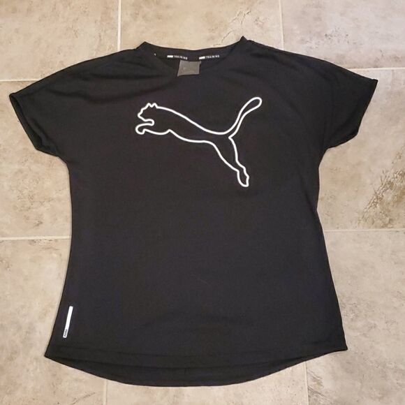 Puma training black graphic t shirt - Picture 1 of 5